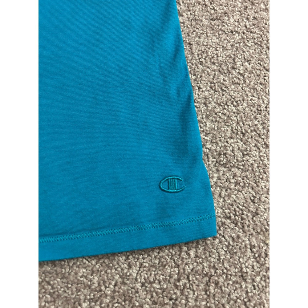 Champion T-Shirt Womens Medium Teal Blue Excellent Short Sleeve Athletic Top - Picture 5 of 6